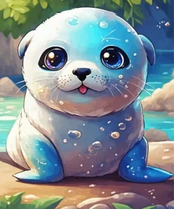 Kawaii Otter Diamond Painting