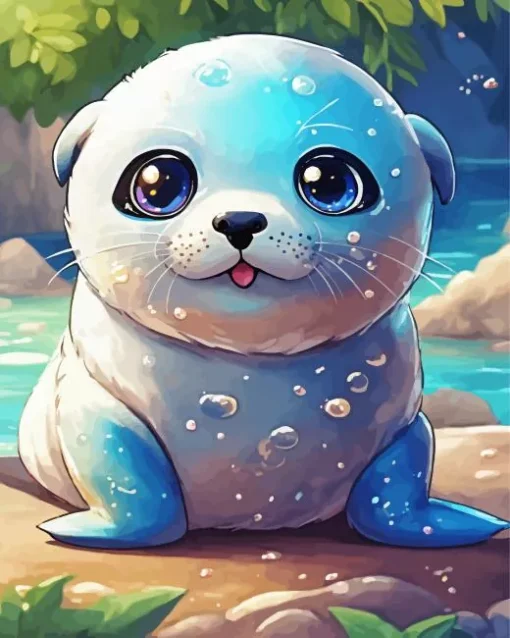 Kawaii Otter Diamond Painting