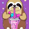 Kawaii Sloth Diamond Painting