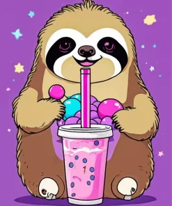 Kawaii Sloth Diamond Painting