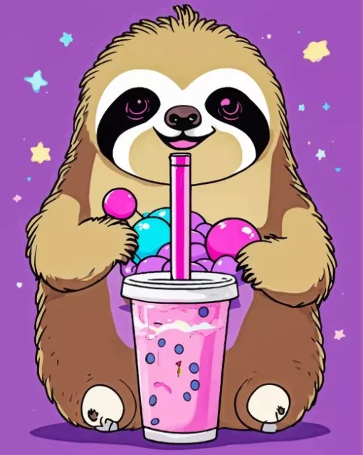 Kawaii Sloth Diamond Painting