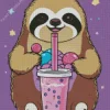 Kawaii Sloth Diamond Painting