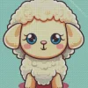 Kawaii Cartoon Sheep Diamond Painting