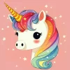 Kawaii Colorful Unicorn Diamond Painting