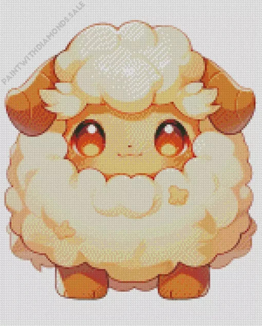 Kawaii Lamb Diamond Painting