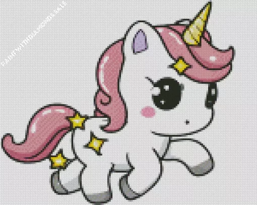 Kawaii Unicorn Diamond Painting