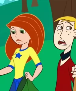 Kim Possible And Ron Diamond Painting