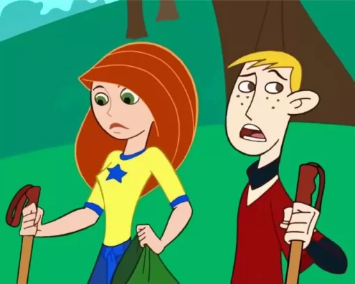 Kim Possible And Ron Diamond Painting