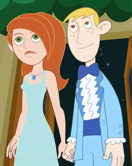 Kim Possible And Ron Stoppable Diamond Painting