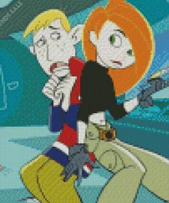 Kim Possible And Ron Stoppable Characters Diamond Painting