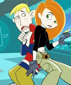 Kim Possible And Ron Stoppable Characters Diamond Painting