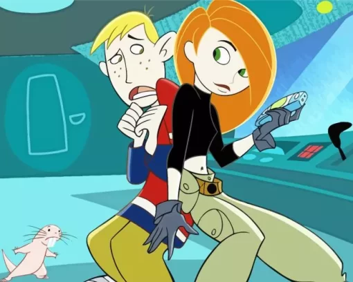 Kim Possible And Ron Stoppable Characters Diamond Painting