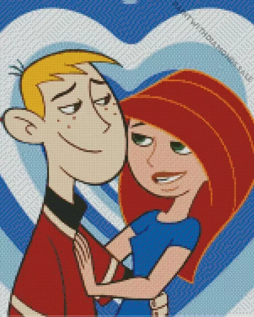 Kim Possible And Ron Stoppable Couple Diamond Painting