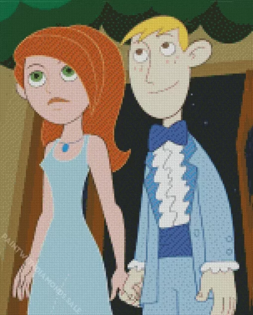 Kim Possible And Ron Stoppable Diamond Painting