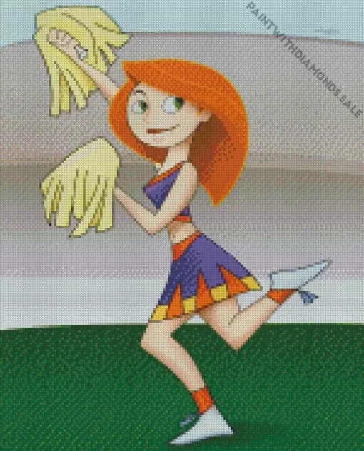 Kim Possible As A Cheerleader Diamond Painting