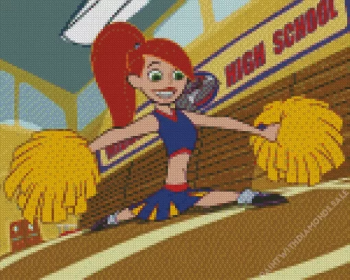 Kim Possible Cheerleader Diamond Painting