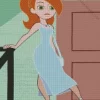 Kim Possible In Blue Dress Diamond Painting