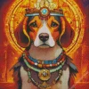 King Beagle Dog Diamond Painting