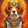 King Beagle Dog Diamond Painting