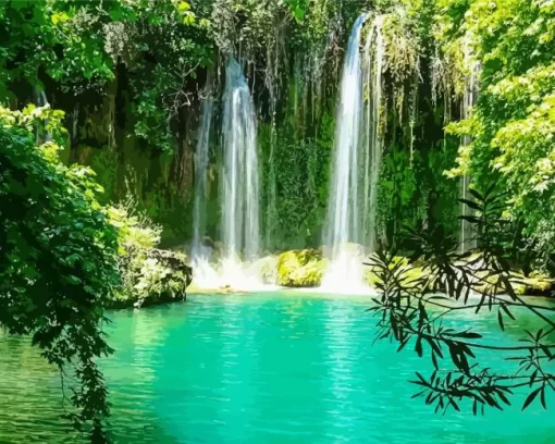 Kursunlu Waterfall Antalya Diamond Painting