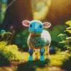 Lamb In Nature Diamond Painting