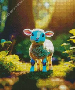 Lamb In Nature Diamond Painting