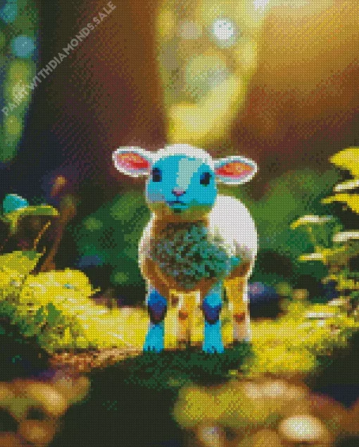 Lamb In Nature Diamond Painting