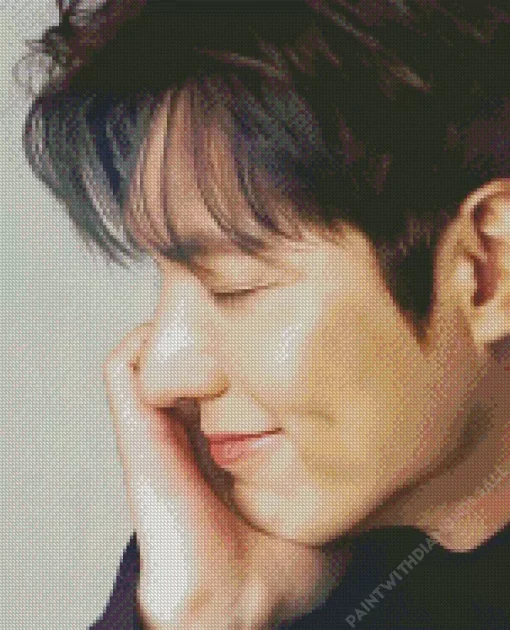 Lee Minho Side Profile Diamond Painting