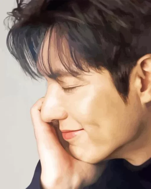 Lee Minho Side Profile Diamond Painting