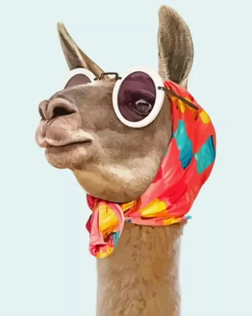 Llama With Sunglasses Diamond Painting