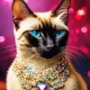 Luxurious Siamese Cat Diamond Painting