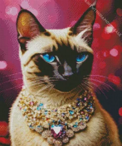 Luxurious Siamese Cat Diamond Painting