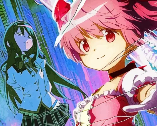 Madoka Magica Anime Character Diamond Painting