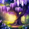 Magical Wisteria Tree Diamond Painting