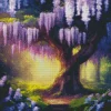 Magical Wisteria Tree Diamond Painting