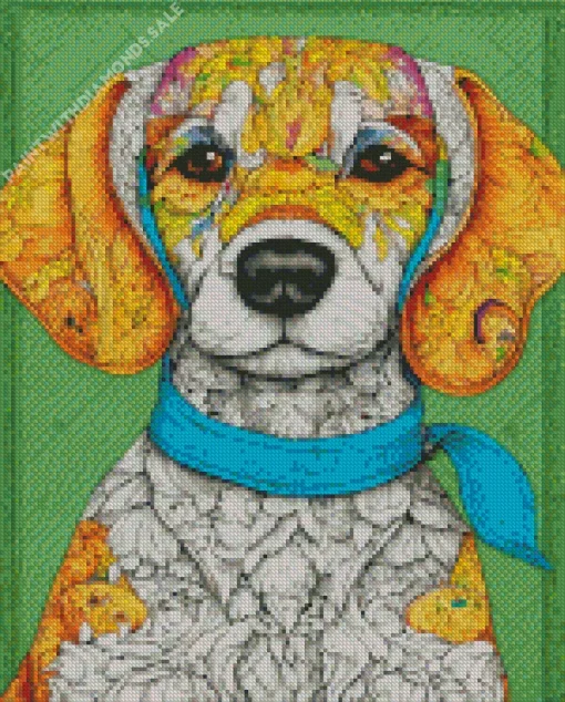 Mandala Beagle Dog Diamond Painting