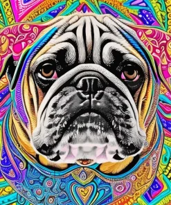 Mandala Pug Diamond Painting