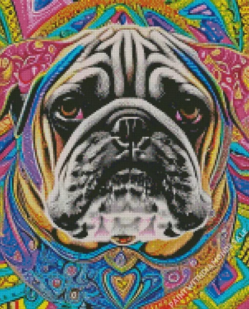 Mandala Pug Diamond Painting