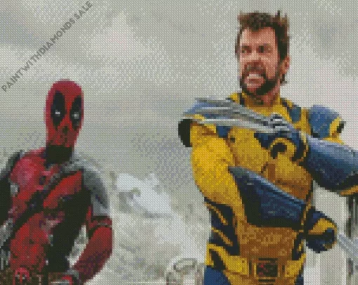 Marvel Deadpool And Wolverine Diamond Painting