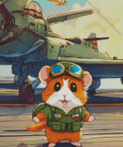 Military Guinea Pig Diamond Painting