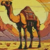 Mongolian Camel Illustration Diamond Painting