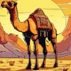 Mongolian Camel Illustration Diamond Painting