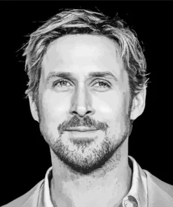 Monochrome Ryan Gosling Diamond Painting