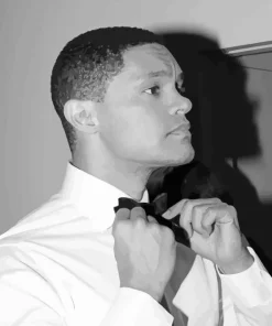 Monochrome Trevor Noah Diamond Painting