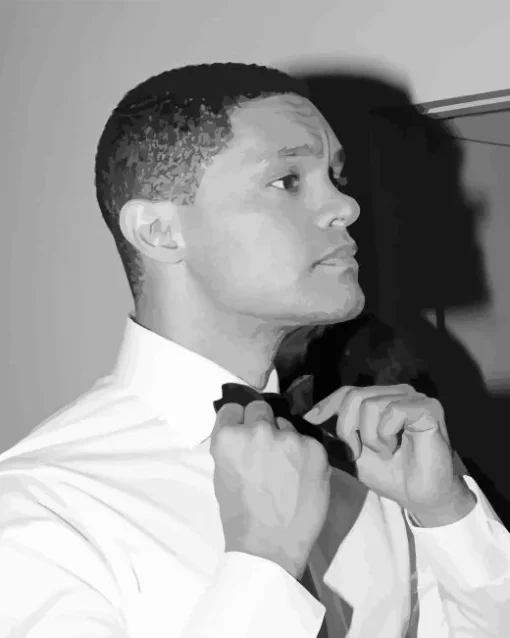 Monochrome Trevor Noah Diamond Painting