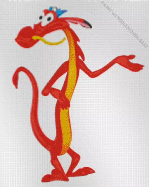 Mushu Mulan Character Diamond Painting