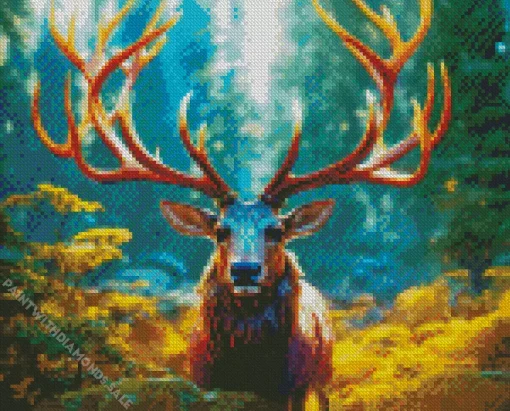 Mystical Elk Diamond Painting