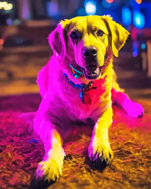 Labrador Puppy In Snow Diamond Painting