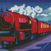 Night Vintage Train Diamond Painting