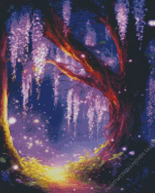 Old Wisteria Tree Diamond Painting